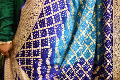💙✨ Neem Jaal Zari Bandhani Dupatta&nbsp; ✨💙