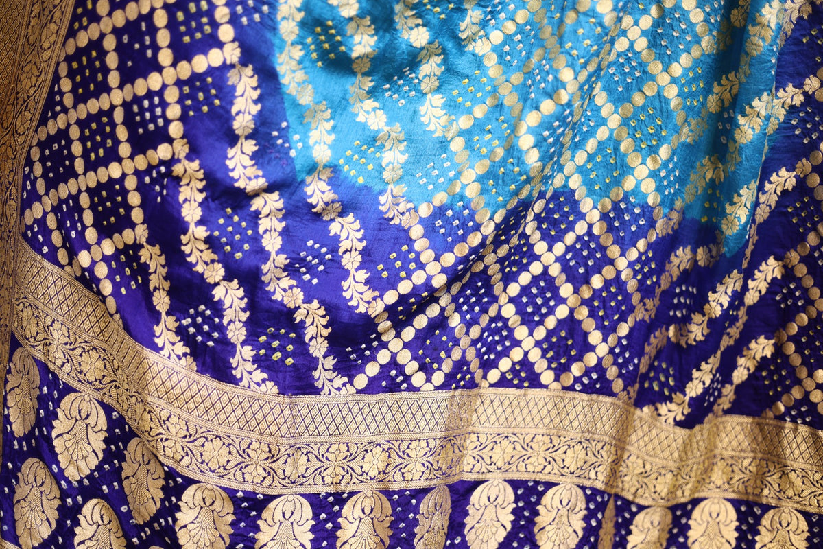 💙✨ Neem Jaal Zari Bandhani Dupatta&nbsp; ✨💙