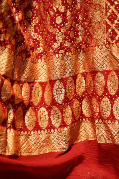 ❤️💚 Neem Jaal Zari Bandhani Dupatta ✨