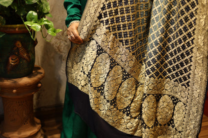 🖤✨Neem Jaal Zari Bandhani Dupatta ✨💚