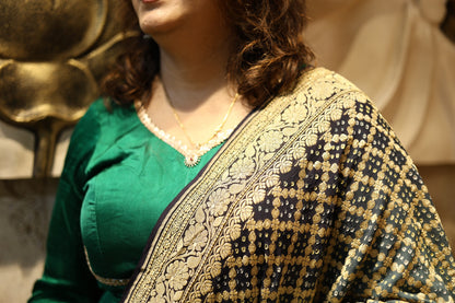 🖤✨Neem Jaal Zari Bandhani Dupatta ✨💚