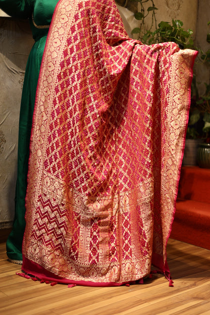 ❤️✨ Neem Jaal Zari Bandhani Dupatta✨🌸