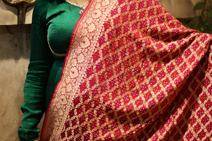 ❤️✨ Neem Jaal Zari Bandhani Dupatta✨🌸