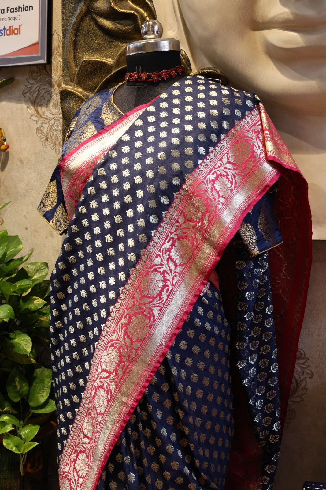💙✨ Khatan Banarasi Saree – Royal Elegance ✨💗