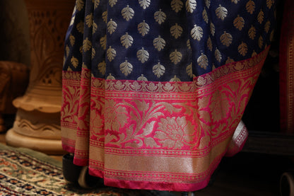 💙✨ Khatan Banarasi Saree – Royal Elegance ✨💗