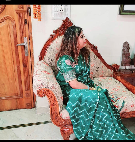 tie n dyed with kalamkari sarees