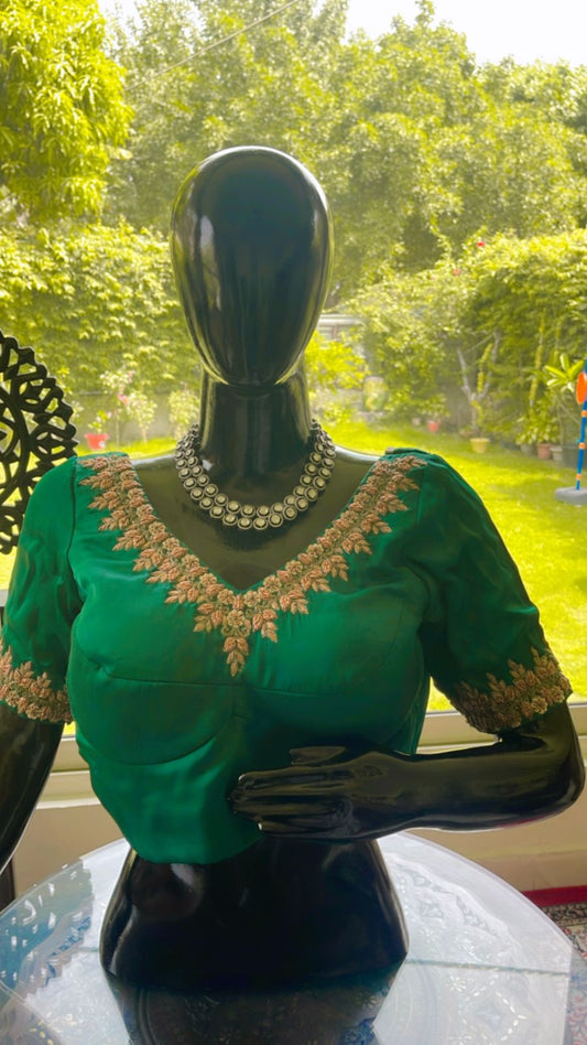PURE ZARDOZI SILK BLOUSE