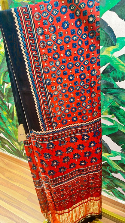 ajarak dupatta modal silk