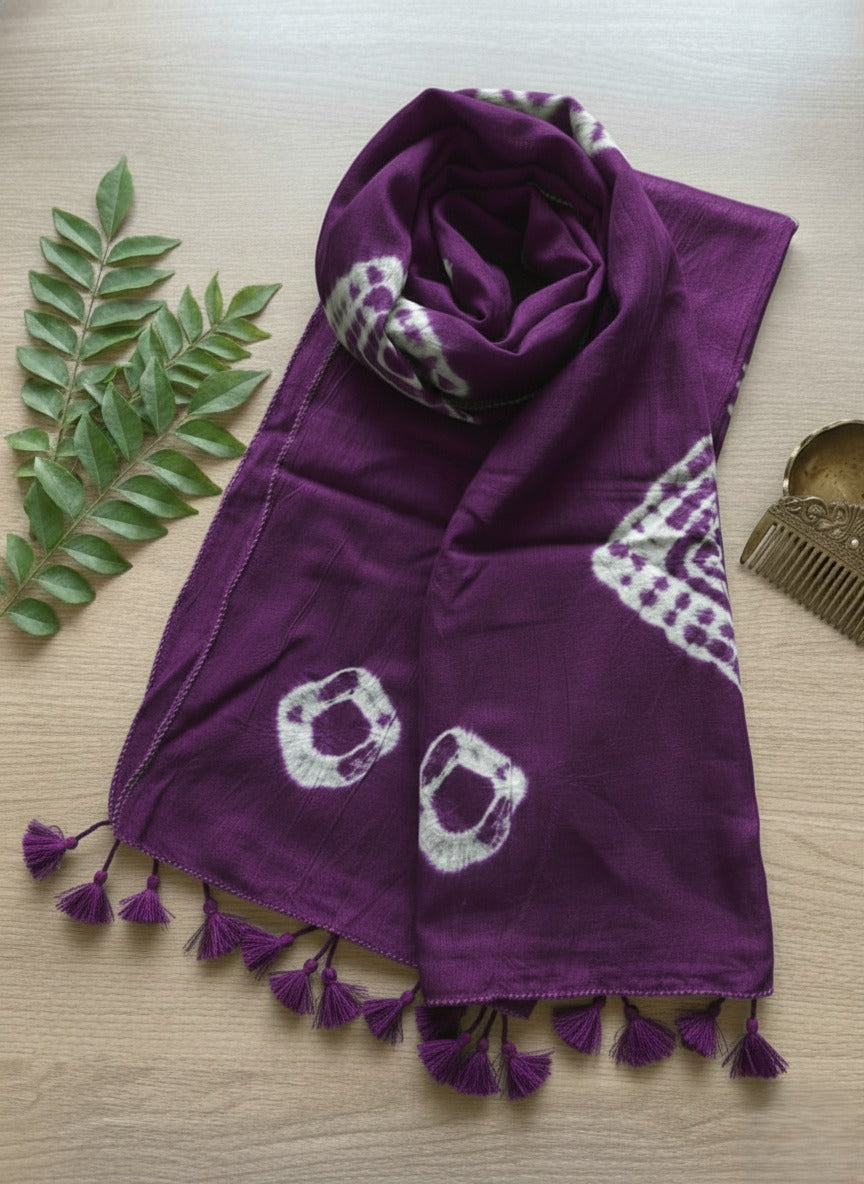 Mashro Shibori Handcrafted Stole