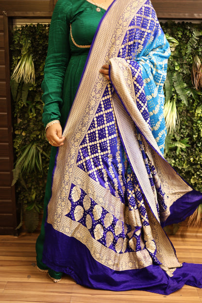 💙✨ Neem Jaal Zari Bandhani Dupatta&nbsp; ✨💙