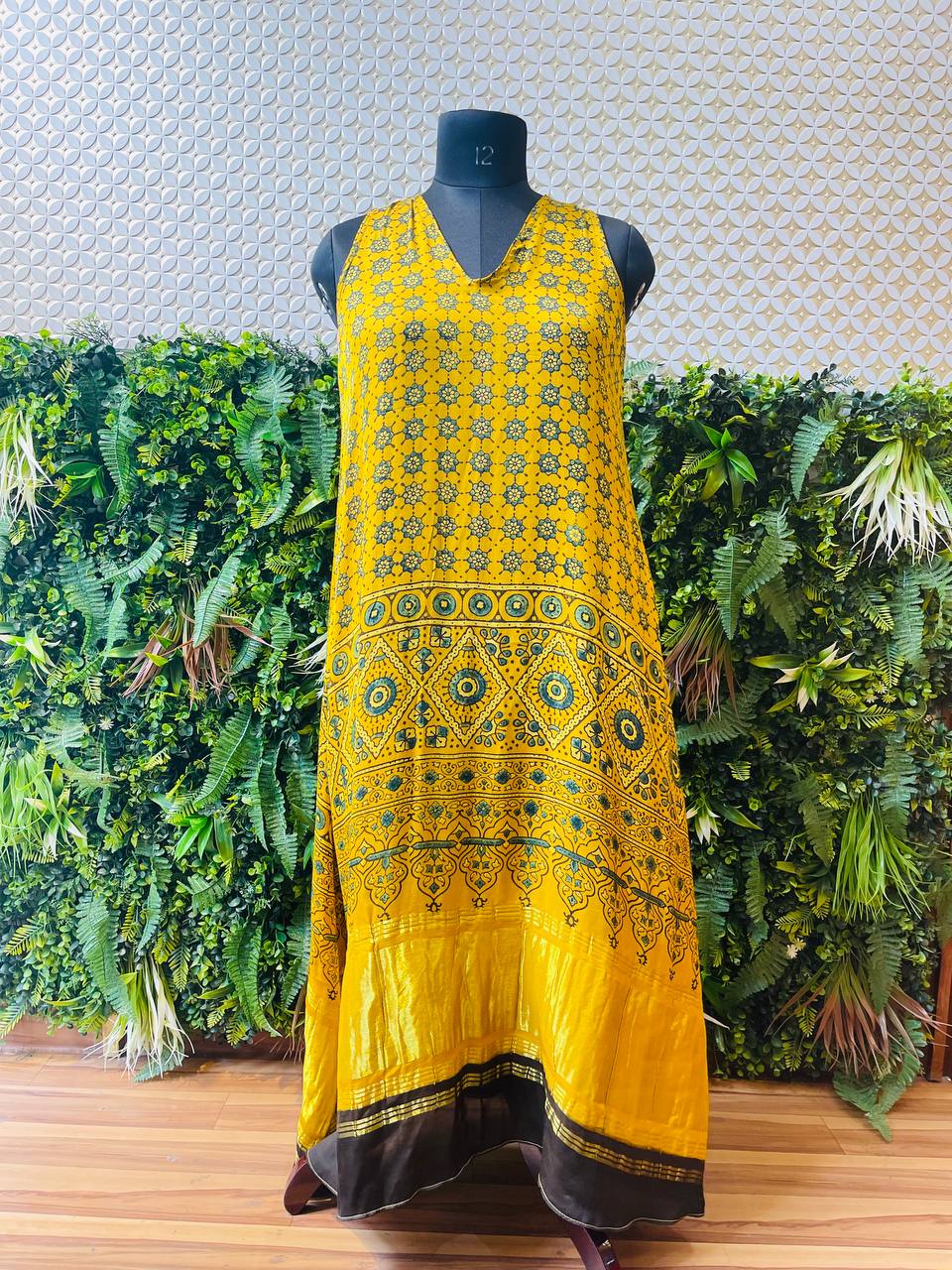 Rosaya Mustard Yellow Modal Kurta
