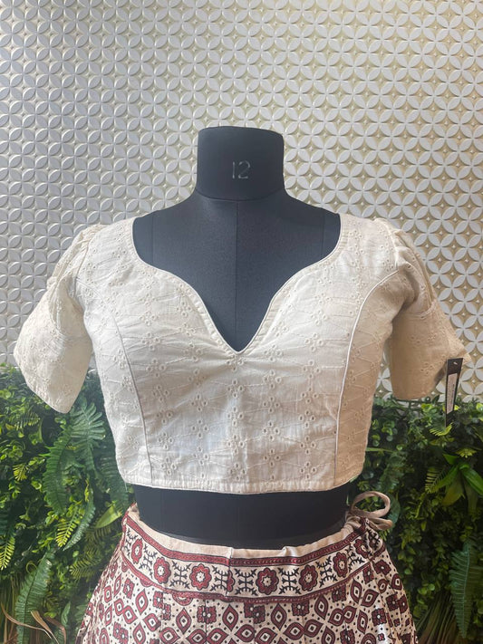 Noor Cotton Chikankari & Ajrakh Co-Ord Set