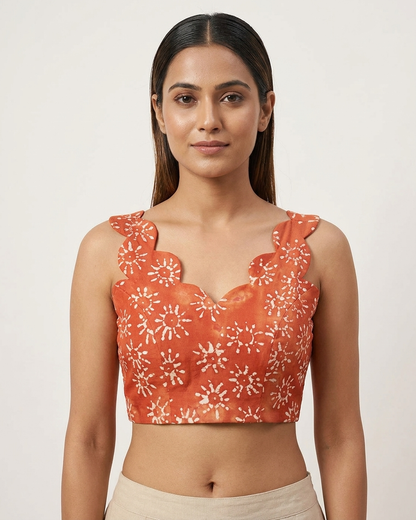 SuryaRang Block Print Blouse